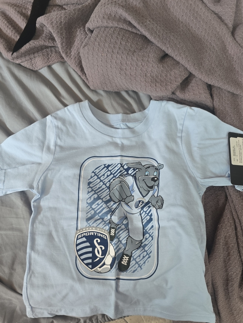 Sporting Kansas City Light Blue Kids' Short Sleeve Graphic Tee